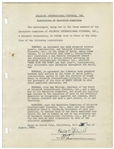 David O. Selznick Agreement Signed to Produce Gone With the Wind & Confirming Clark Gable Will Play Rhett Butler -- With PSA/DNA COA